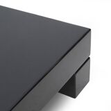 Black lacquered square table, 1970s