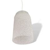 Vintage 60s minimalist white hanging lamp
