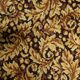 1960s German acrylic runner with gold and brown foliate 2.2' x 10.9' - 1C1288