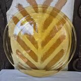 Plat de service ambre