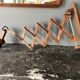 Scandinavian teak accordion wall light Le Klint