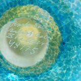 Glass vase wind pipes Bertil Vallien for Kosta Boda