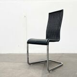 Grey German cantilever chairs B25 with leather cushions from Tecta, set of 4.