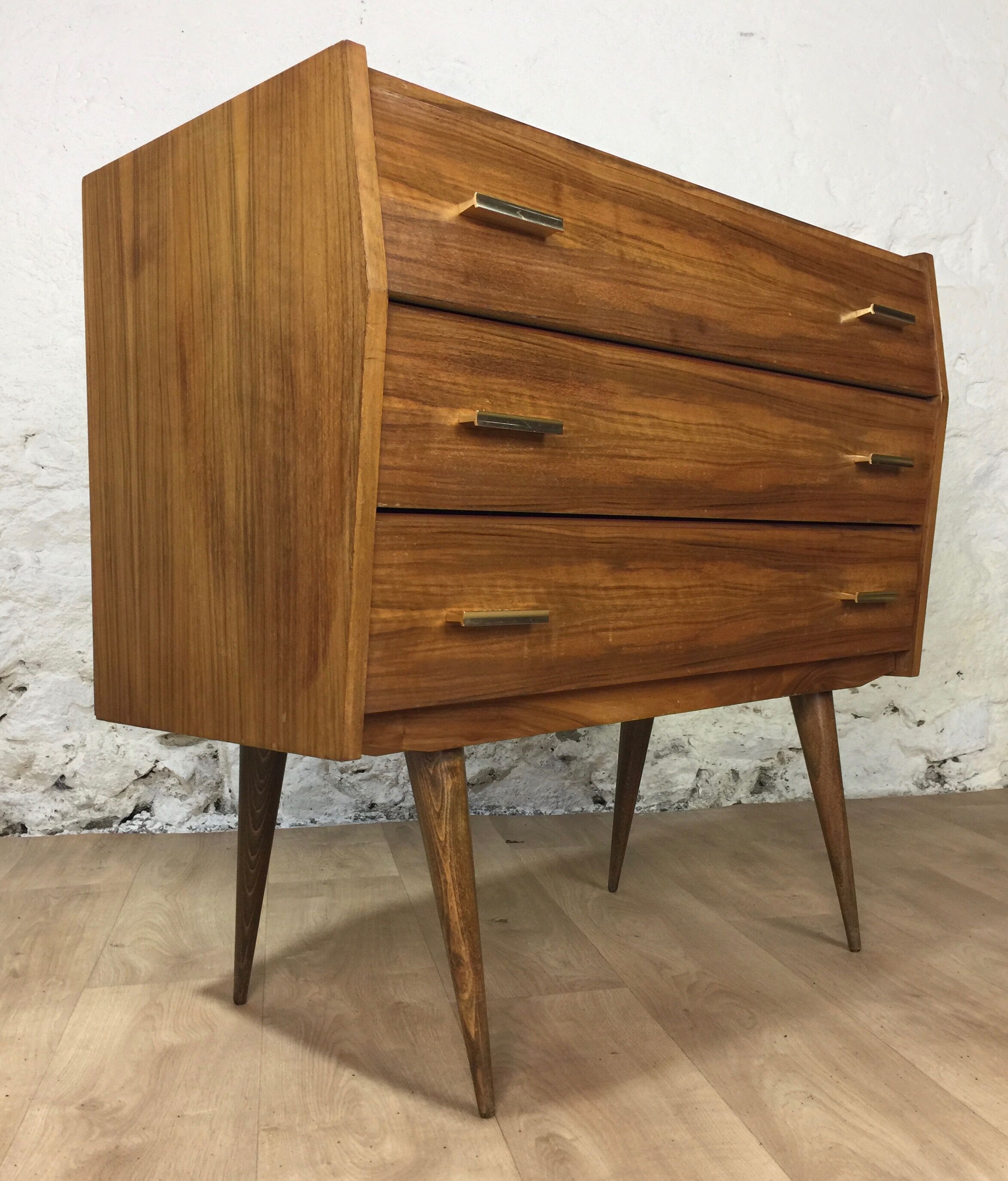 Chest of drawers 3 drawers 60s