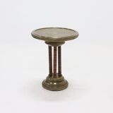 KMD Daalderop Brass and Oak Side Table 1930s