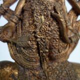 Golden bronze statue of Shiva on Nandi, India, mid-20th century.