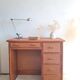 Vintage rattan desk from the 1970s.