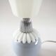 Opaline lamp and lavender earthenware