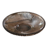 80s smoked glass cup