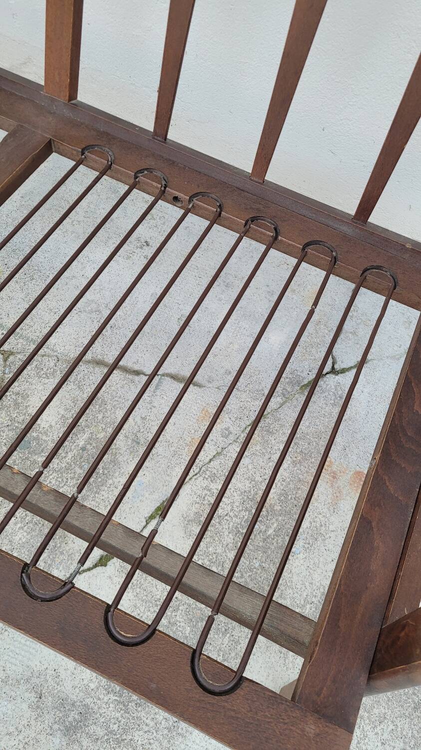 Vintage Scandinavian 2-seater sofa bench - 1950s