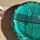 flat dish in slipware