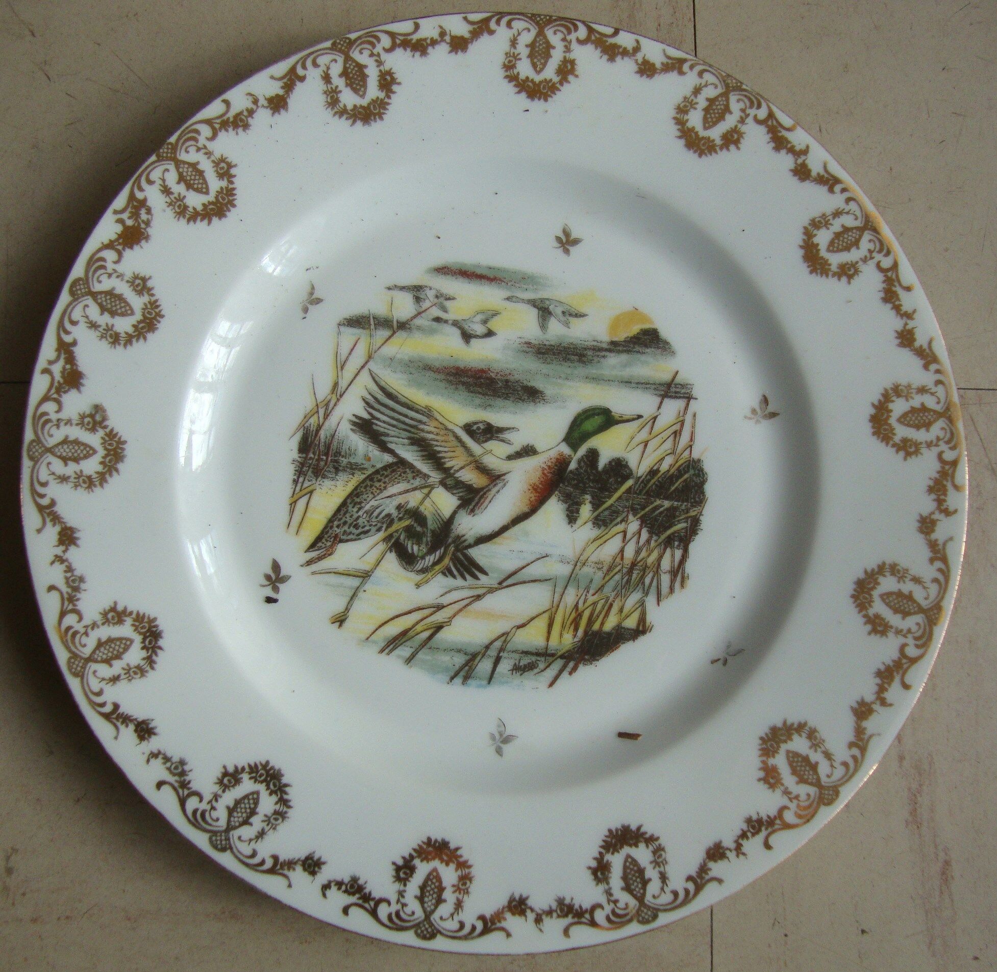6 Limoges porcelain plates