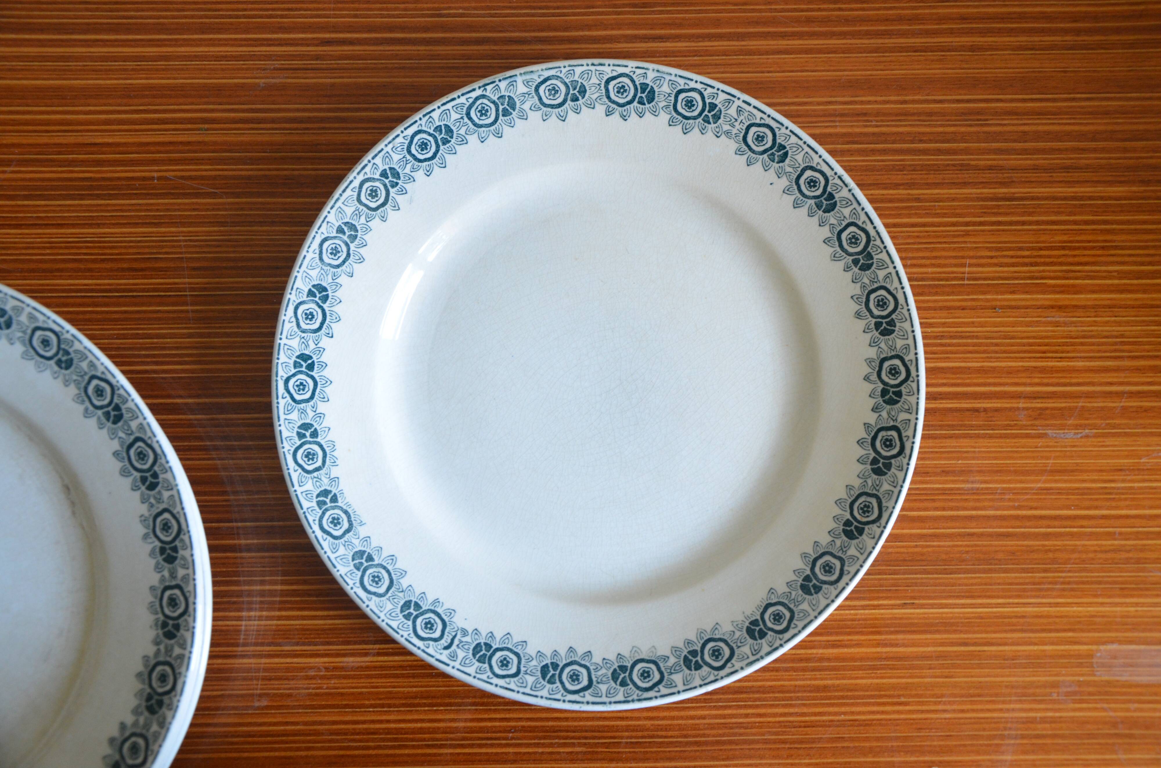 Lot de 6 assiettes Saint Amand collection Ibéria