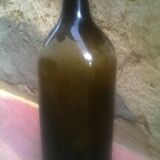 Old blown glass bottle