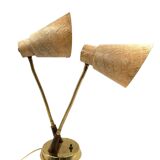 Mid-century modern two lights lamp, France circa 1960