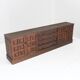 Vintage Brutalist Sideboard solid wood , Spain 1970s