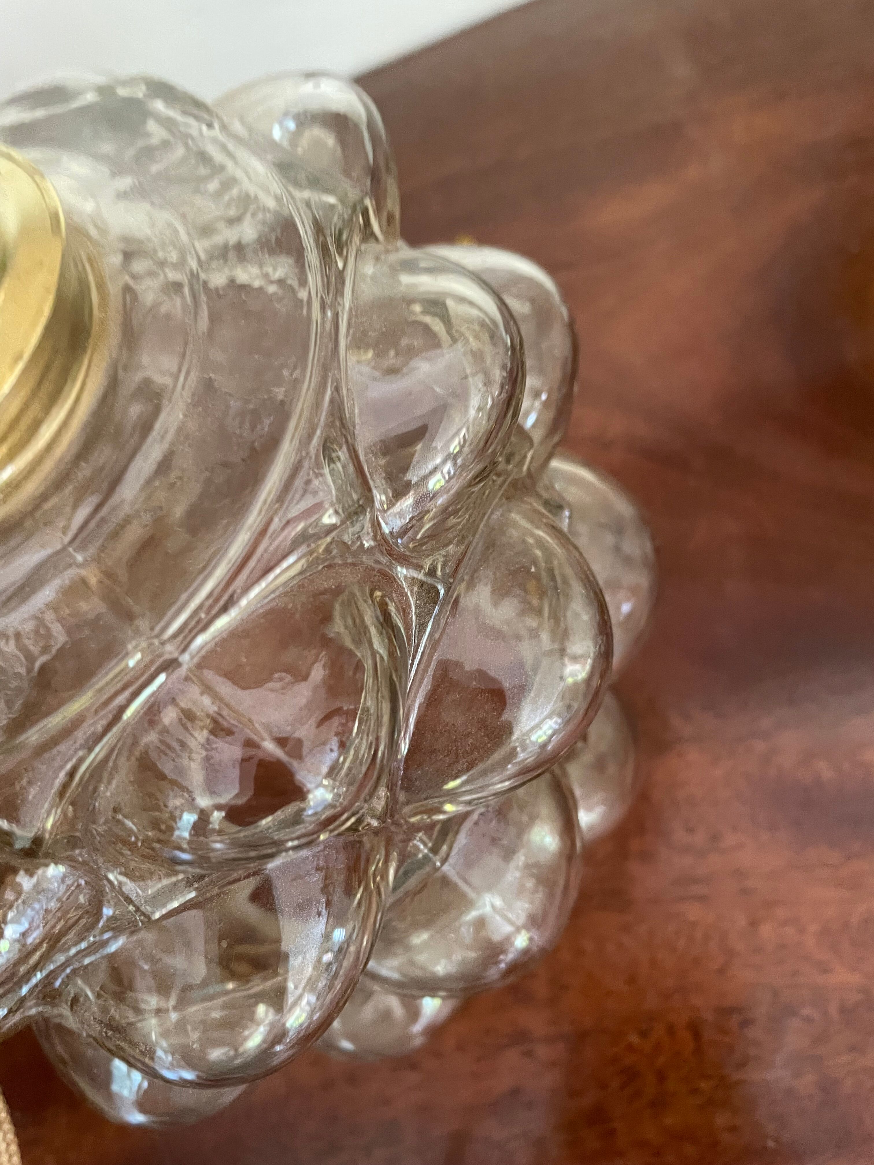 Amber glass pendant lamp Helena Tynell