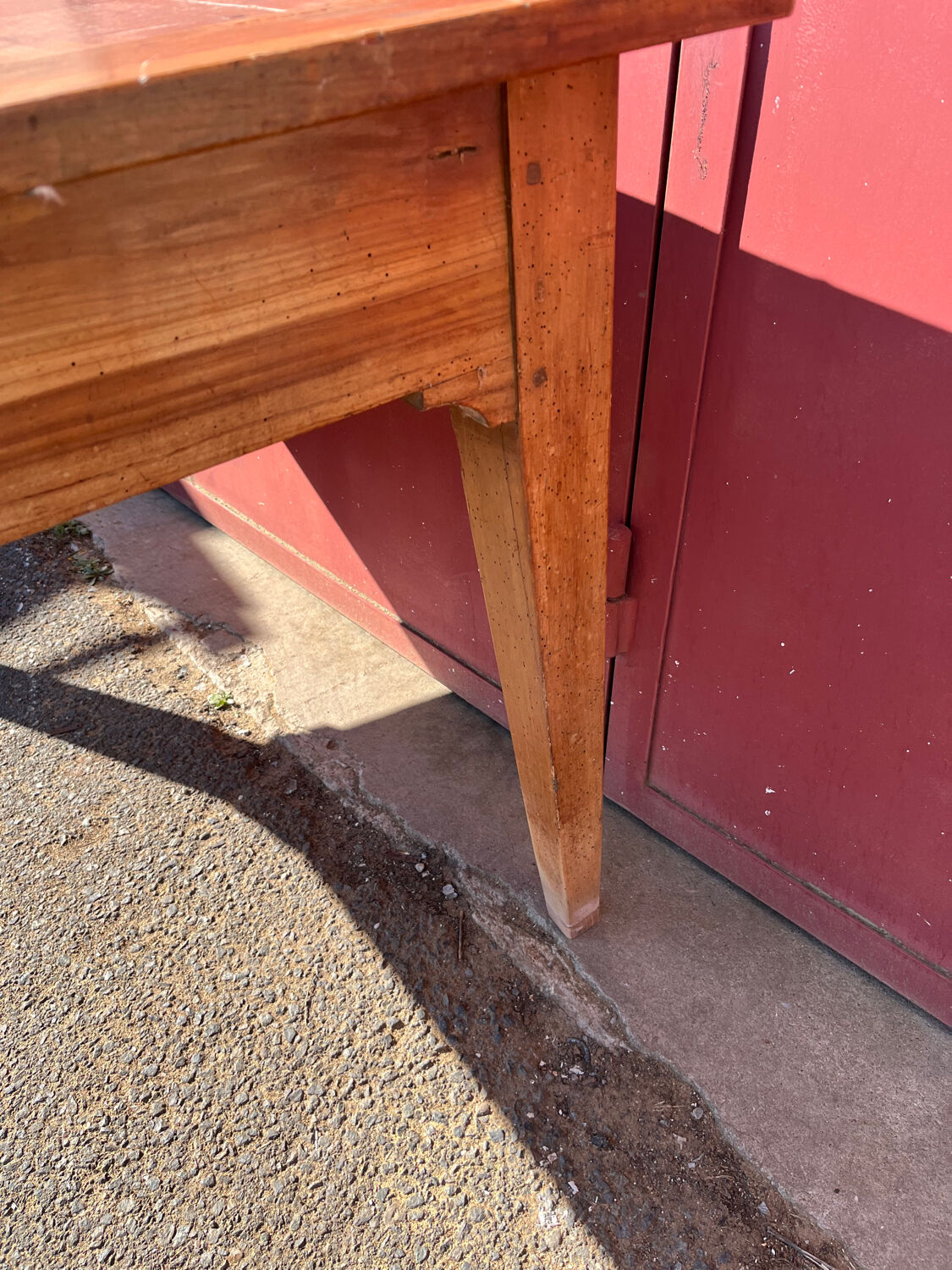 Table de ferme tiroir coulissant