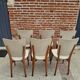 Lot 6 chaises Mid-Century scandinaves années 50-60 pieds compas vintage