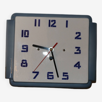 Horloge murale céramique rectangulaire 1950