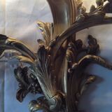 Pair of bronze sconces, 19th century
