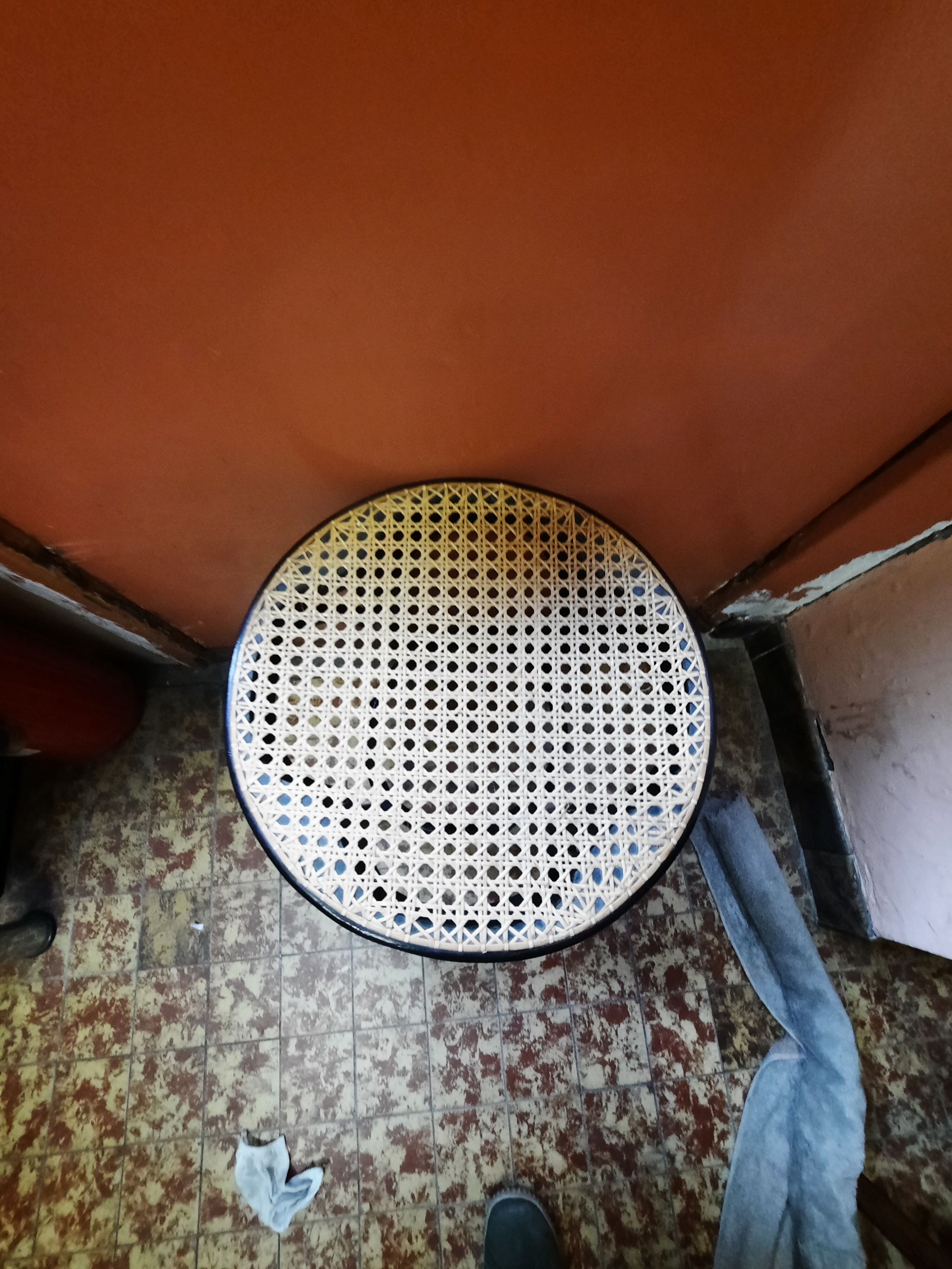 Tabouret cannage