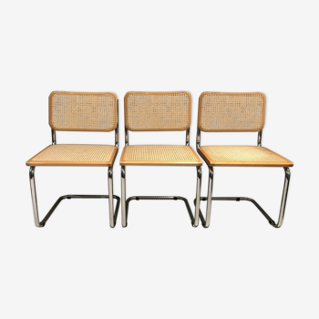 Série de 3 chaises B32 de Marcel Breuer