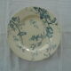 Assiette takou décor bleu oiseau Hb choisy le roy hautin boulenger faience terre de fer ancienne