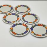 Set of 6 Villeroy and Boch Acapulco plates, diameter 15.5 cm