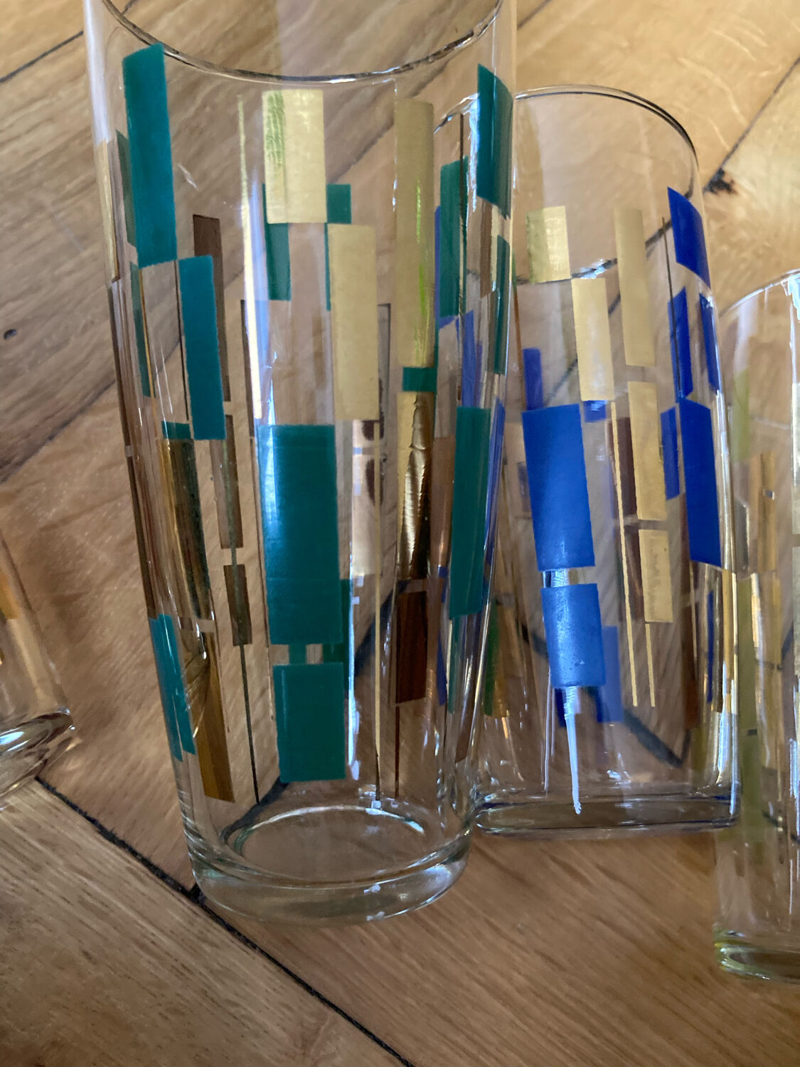 Verres à orangeade vintage 60s