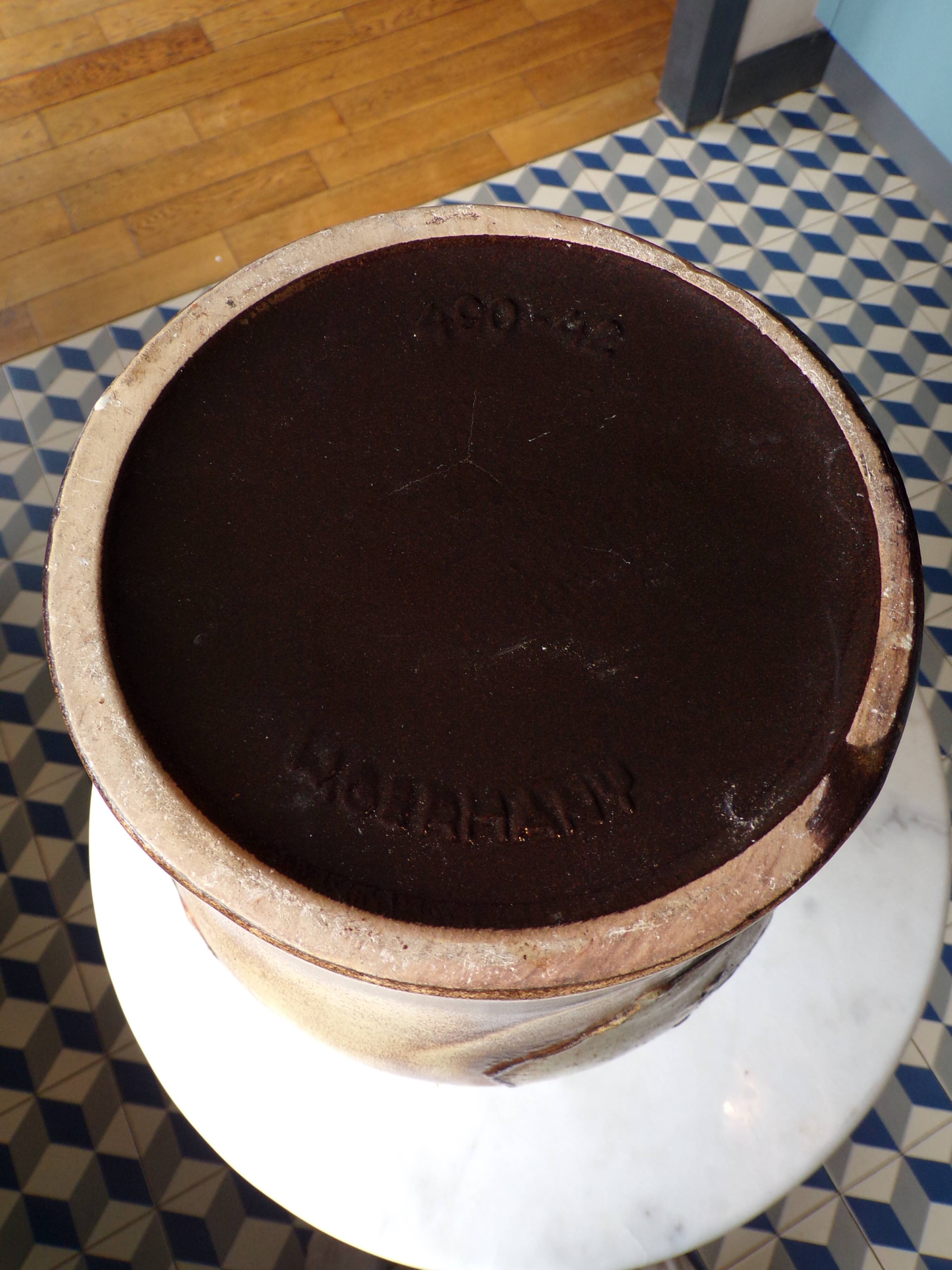 Vase WG Scheurich 490-42 decorated with cave paintings