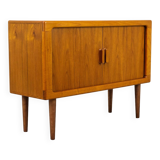 Danish Teak Sideboard with Tambour Doors from CFC Silkeborg, 1980s