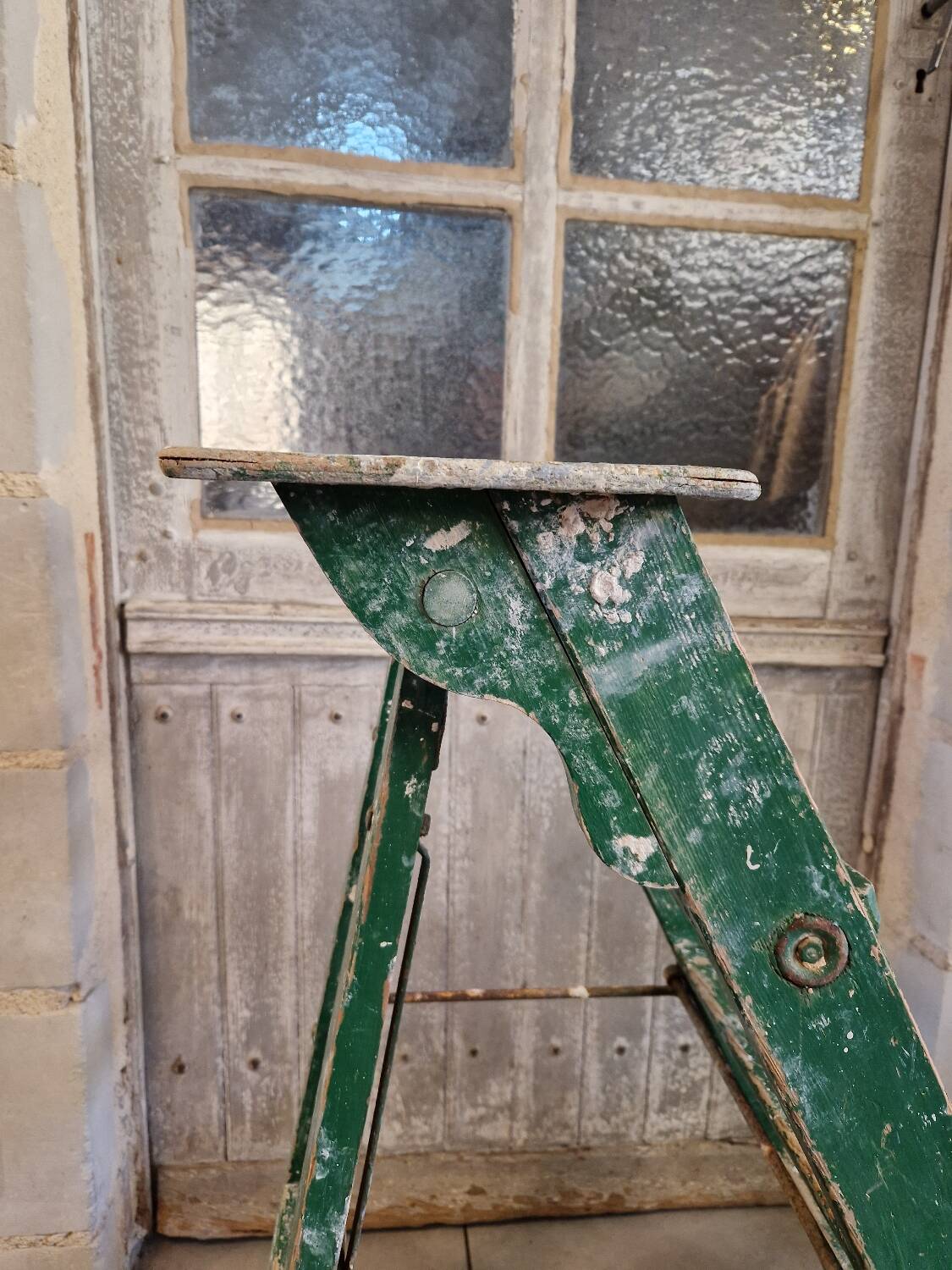 Antique painting workshop stepladder