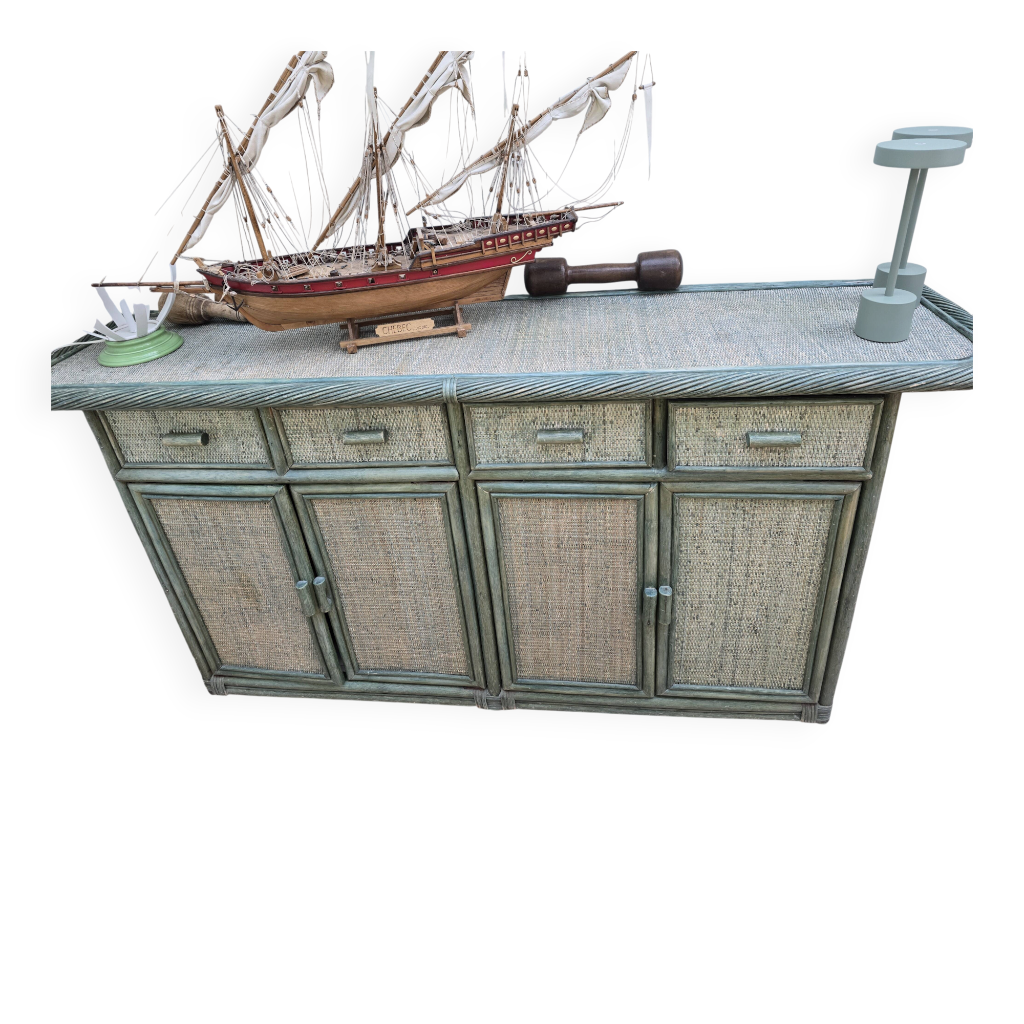 Rattan sideboard