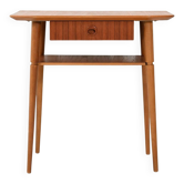 Table de nuit en teck scandinave des années 1960