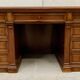 Napoleon III desk with pedestals in solid walnut 19th century