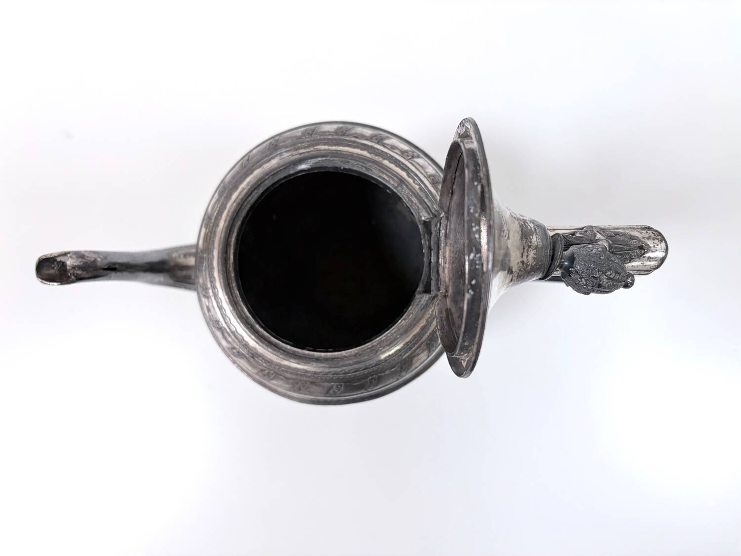 Silver-plated teapot - Napoleon III style - 1870