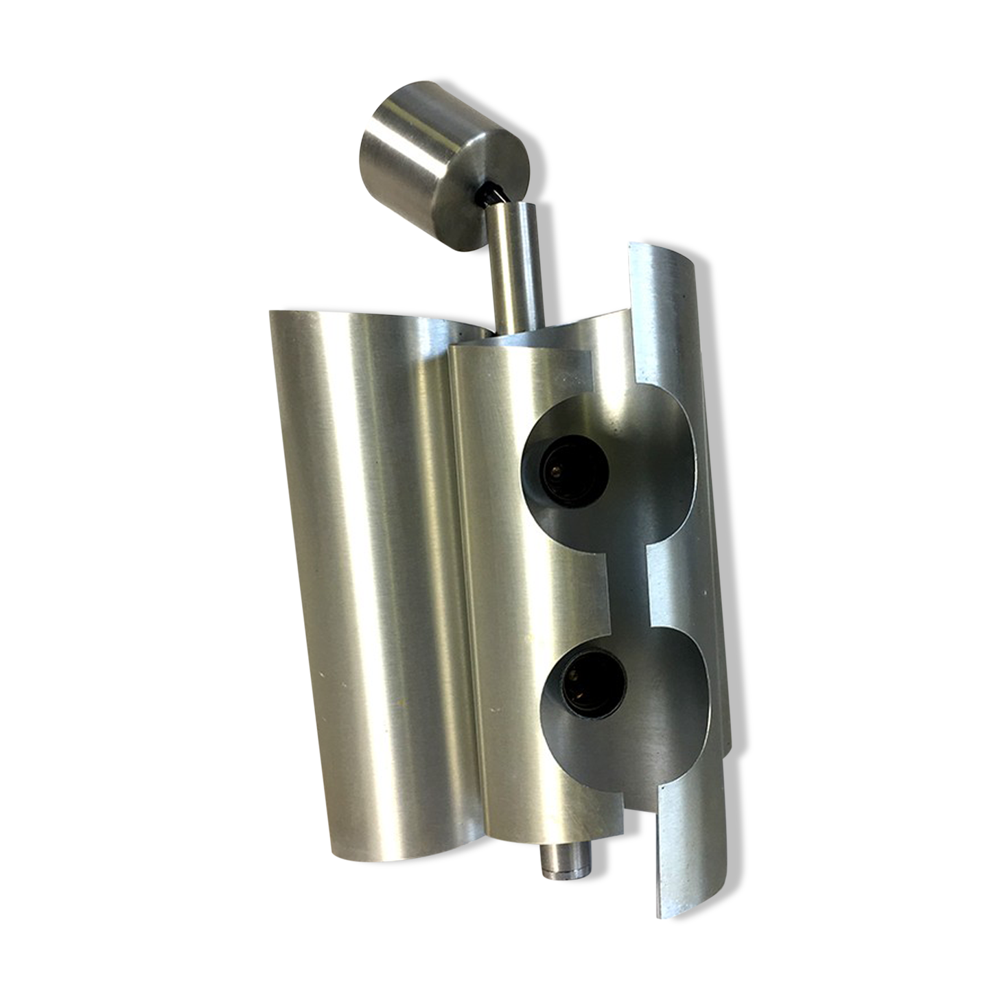 Vintage 70's brushed aluminum suspension