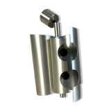 Vintage 70's brushed aluminum suspension