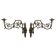 Pair of antique wall sconces in gilded bronze.