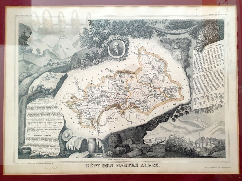 Carte du département des Hautes-Alpes - Gravé par Schmit, d'après Levasseur - Imprimerie Lemercier -