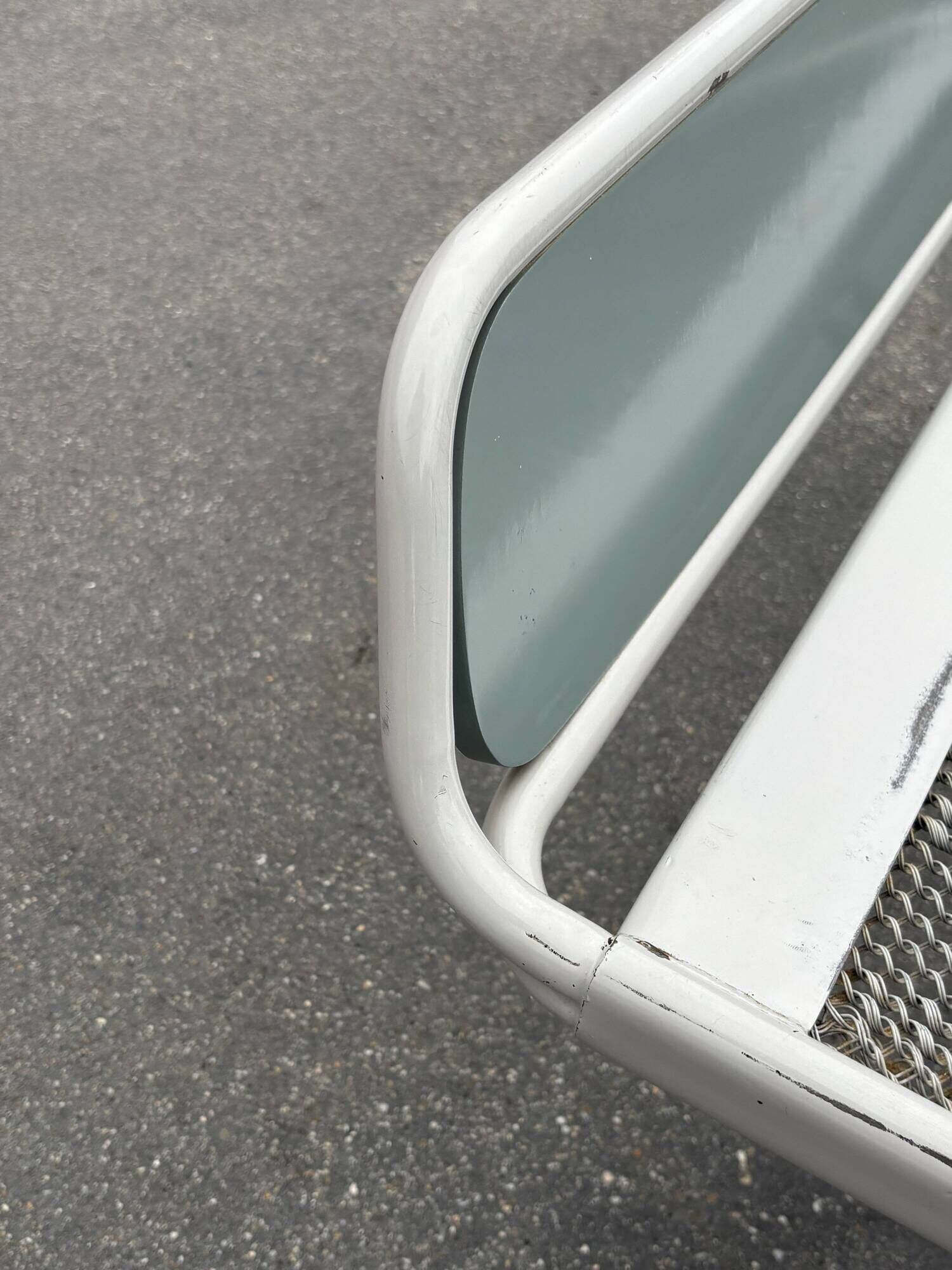 Vintage daybed 1960s minimalist metal from the Netherlands design