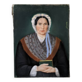 Old pastel vintage Breton portrait countryside decoration