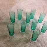 Series of 11 champagne flutes