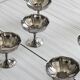 6 silver-plated stainless steel bowls, dessert bowls.