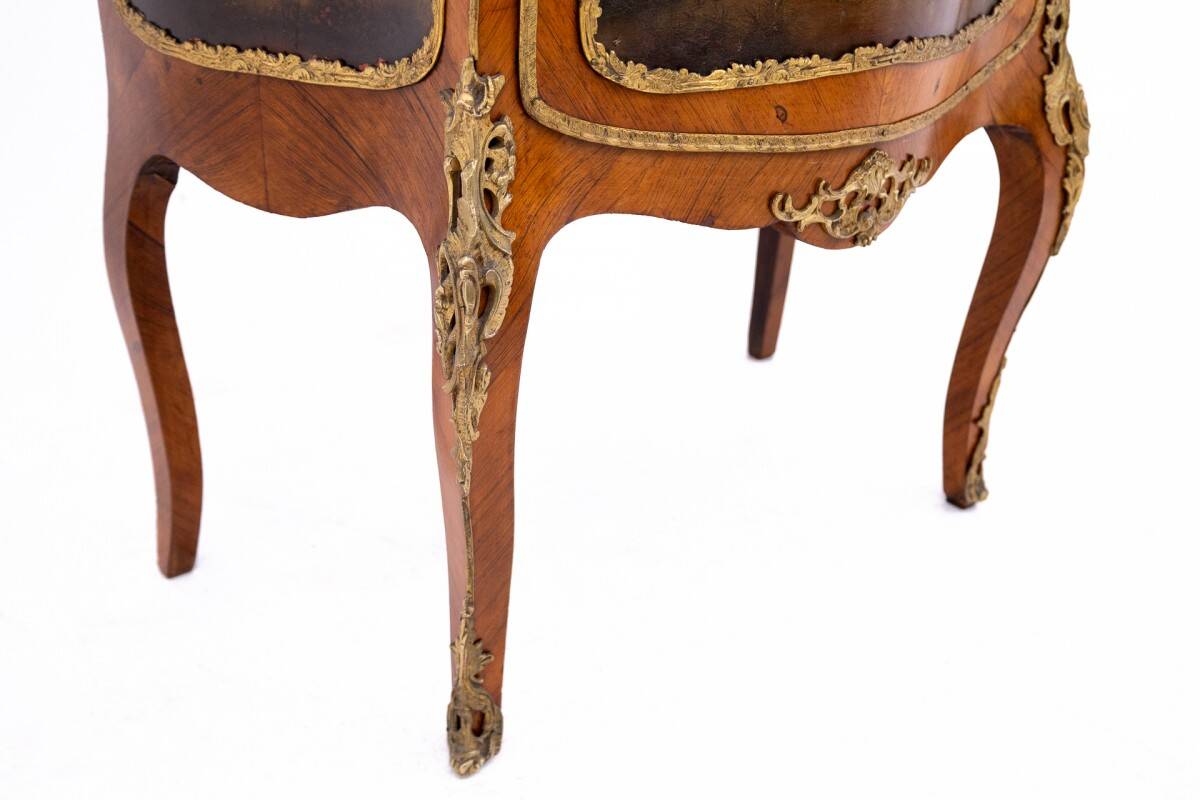 An unusual display cabinet in the Louis XV style, France, circa 1870.