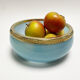 Sky blue opaline glass bowl