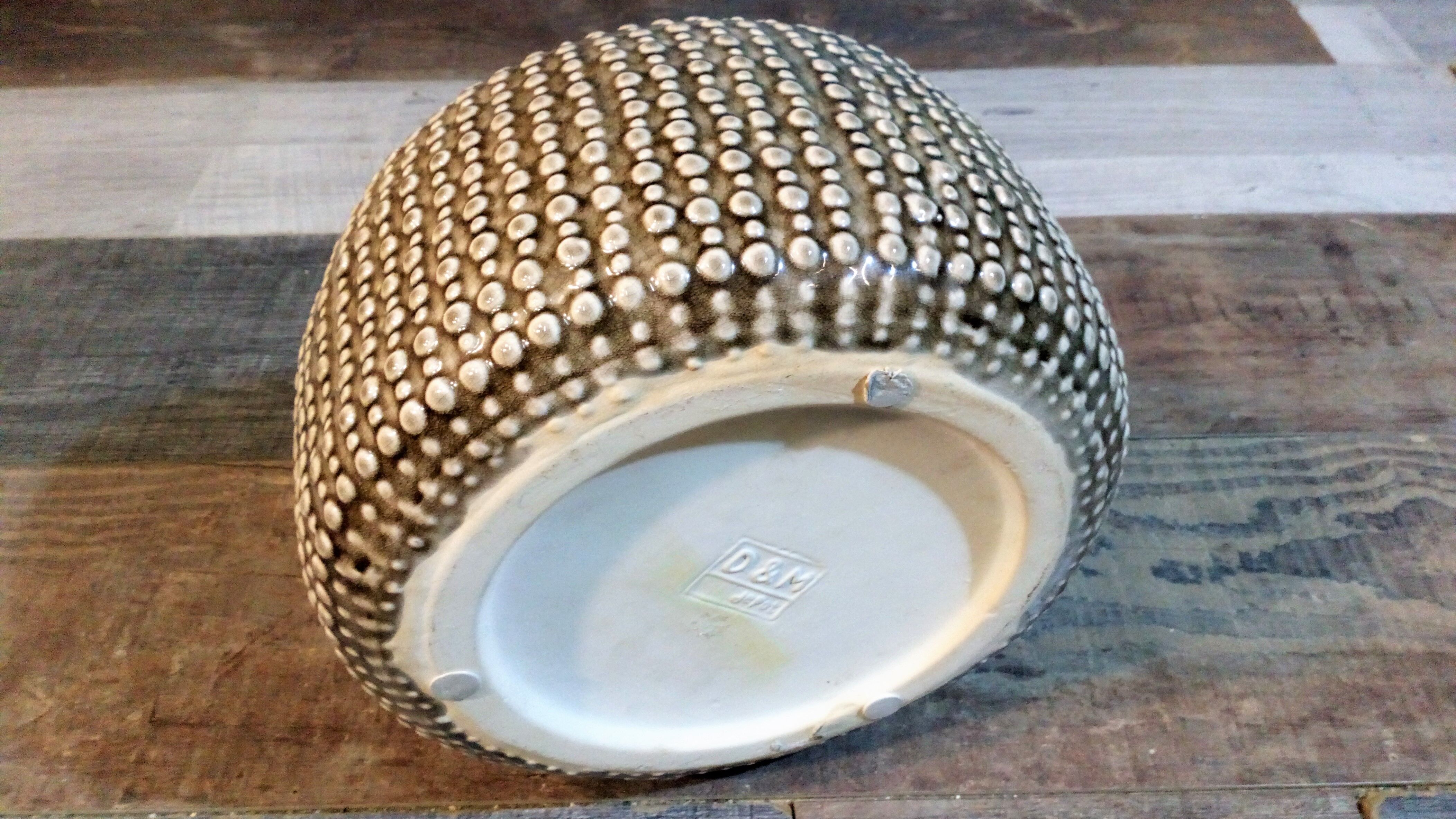 Ceramic pot cache "Cactus" vintage D-M