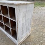 White patinated wooden craft