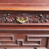 Large Louis XIII bookcase in solid oak